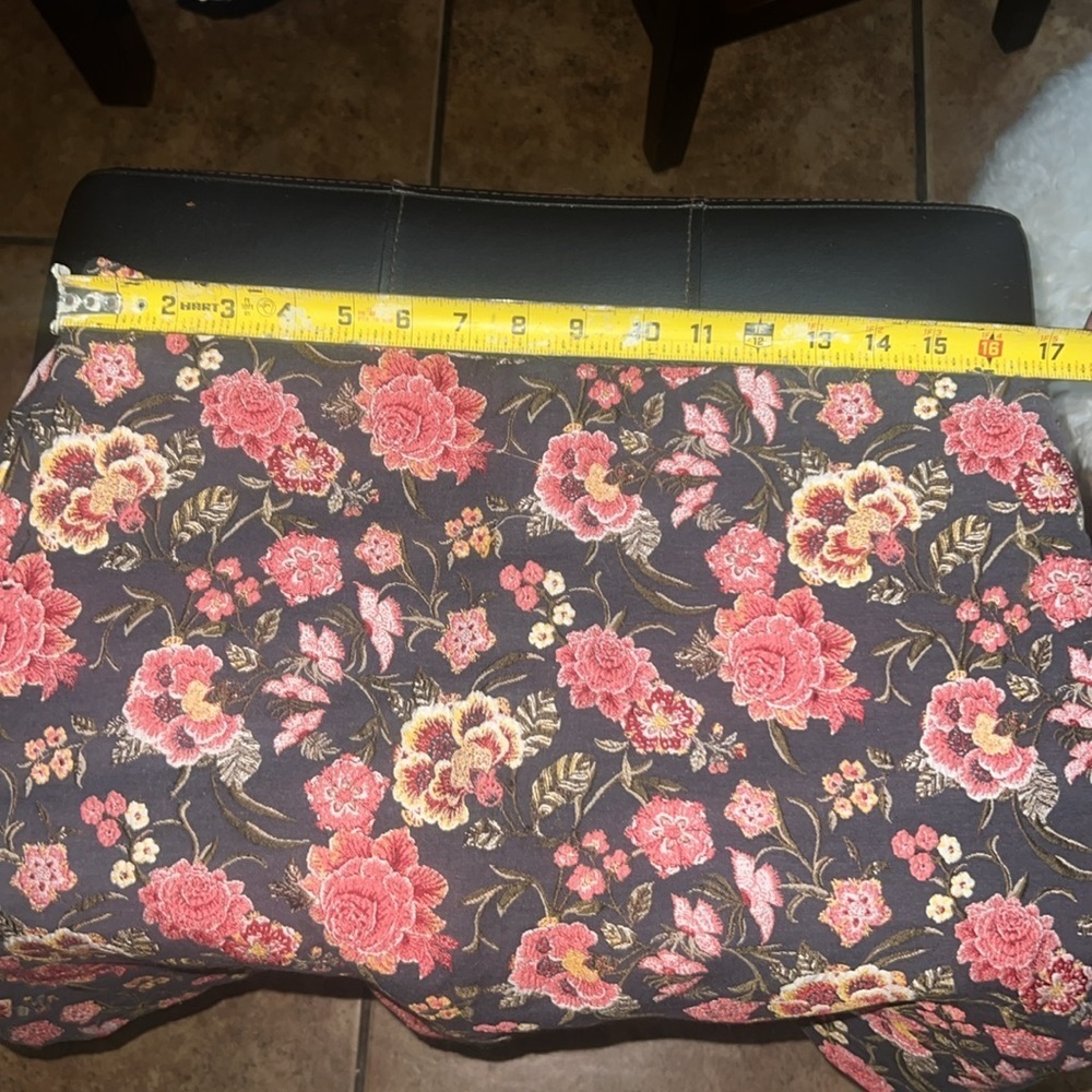 LOFT Pink and Orange Mini Pencil Skirt for Night Out - Picture 6 of 7